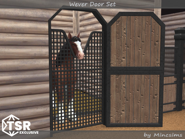 Sims 4 — Wever Dutch Door B 2x3 by Mincsims — The set consists of 8 packages. All items are compatible with BaseGame. 1