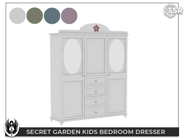 Sims 4 — Nemesis_im - Secret Garden Kids Bedroom Dresser by nemesis_im — Secret Garden Kids Bedroom Set