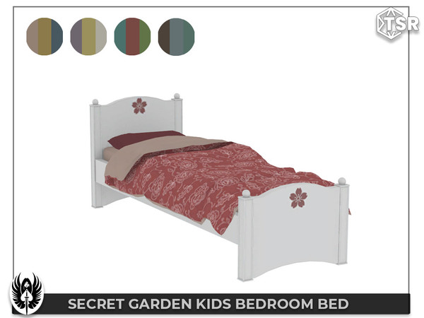 Sims 4 — Nemesis_im - Secret Garden Kids Bedroom Bed by nemesis_im — Secret Garden Kids Bedroom Set