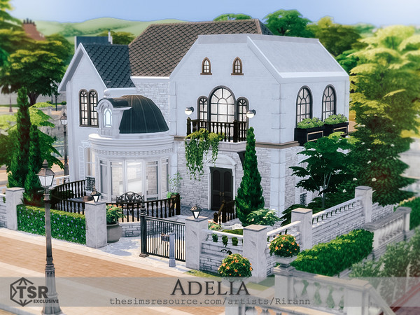 Sims 4 — Adelia by Rirann — Adelia is a lovely house for a small sim family.