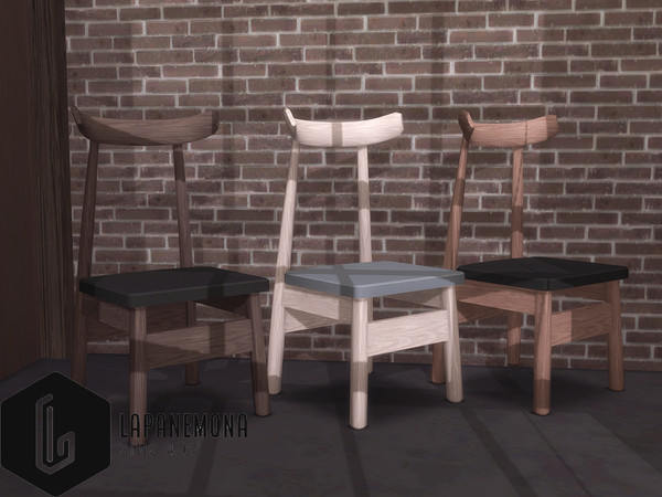 Sims 4 — Hot pot restaurant chair - Hot pot set by Lapanemona — You can find other items from this set by text searching