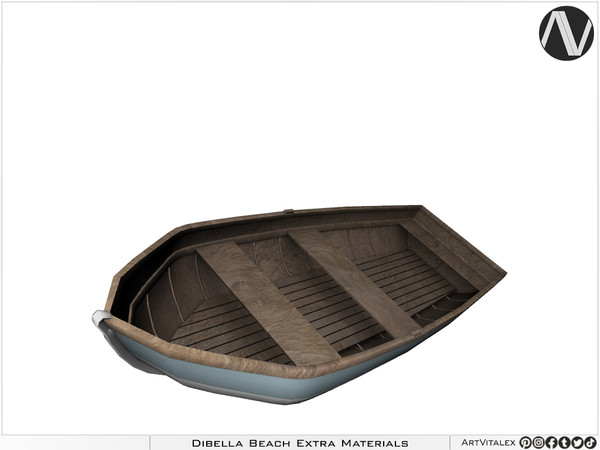 Sims 4 — Dibella Unusable Boat by ArtVitalex — 