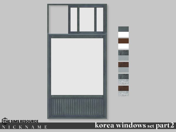 Sims 4 — korea windows set_2x4 V4 opened by NICKNAME_sims4 — korea windows set Part 2 12 package files. korea windows