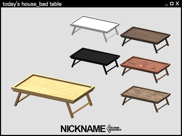 Sims 4 — today's house set bed table by NICKNAME_sims4 — today's house It is a cozy and warm Korean-style bedroom set. 11