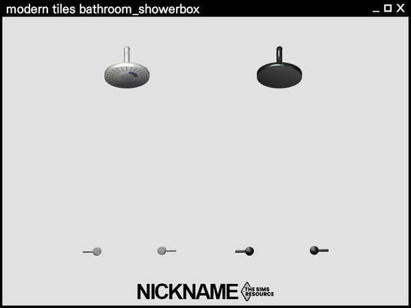 Sims 4 — modern tiles bathroom_showerbox by NICKNAME_sims4 — 13 package files. -modern tiles bathroom_bathtub -modern