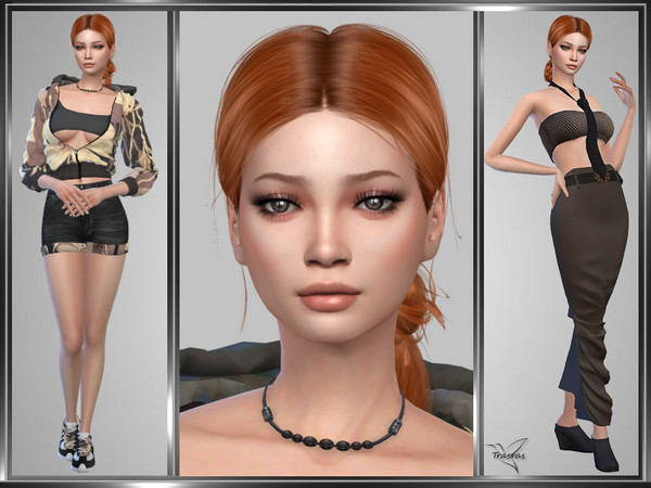 Sims 4 — Aurelie Amarin by _TRASRAS — Go to Required tab to upload necessary CC, if you want your sim same as pictures.