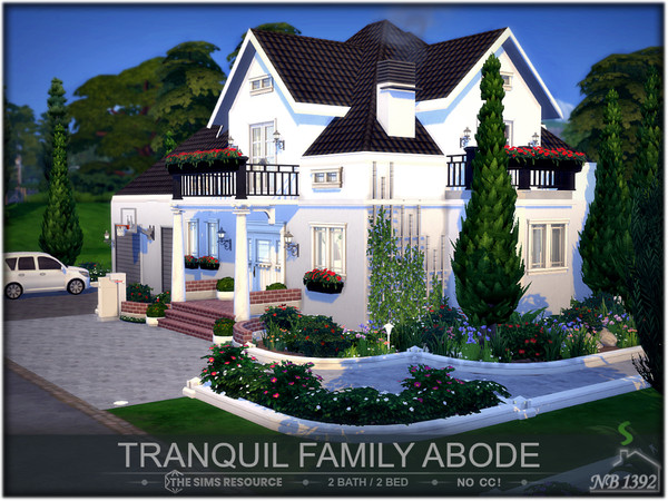 Sims 4 — Tranquil Family Abode (No CC!) by nobody13922 — This inviting residence is designed for comfort and