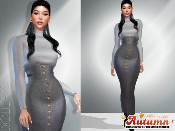 Sims 4 — Autumn Turtleneck Sweater [SET] DO048 by DOLilac — Custom thumbnail