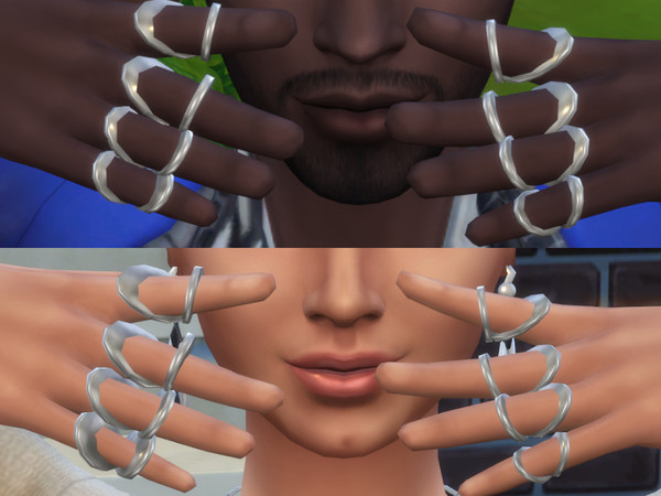 Sims 4 — Ring Splints by kookykitt — Ring splint accessories for adult male and female.
