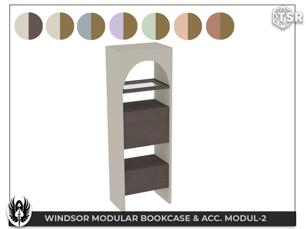 Sims 4 — Nemesis_im - Windsor Modular Bookcase & Acc. Modul-2 by nemesis_im — Sets of furniture from Windsor Modular