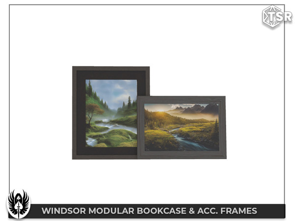 Sims 4 — Nemesis_im - Windsor Modular Bookcase & Acc. Frames by nemesis_im — Sets of furniture from Windsor Modular