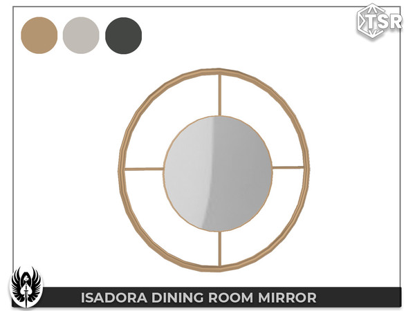 Sims 4 — Isadora Dinning Room Wall Mirror by nemesis_im — Wall Mirror from Isadora Dining Room Set - 3 Colors - Base Game