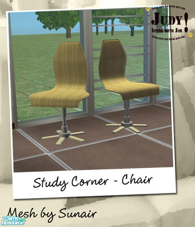 Sims 2 — Judy Study Corner - OfficeChair Yellow by judyhugsnoopy — Recolor Sunair T293 ERH Office Chair. Please download