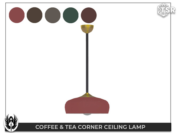 Sims 4 — Coffee & Tea Corner Ceiling Lamp by nemesis_im — Sets of furniture from Coffee & Tea Corner Set This set