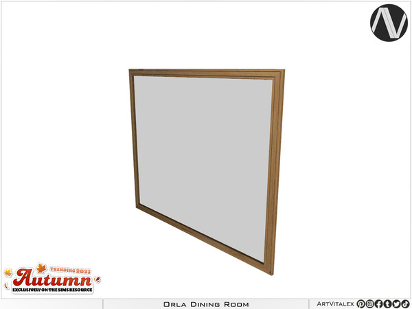 Sims 4 — Orla Mirror by ArtVitalex — Dining Room Collection - Belong to 2023 All Rights Reserved. ArtVitalex@TSR - Custom