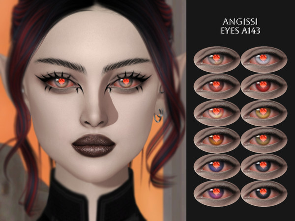 Sims 4 — EYES A143 by ANGISSI — PREVIEWS MADE USING HQ MOD Facepaint category