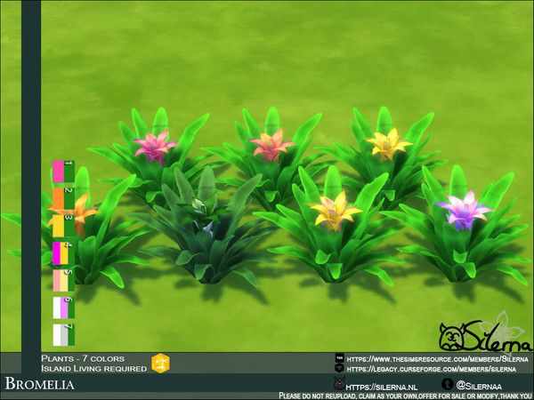 Sims 4 — Bromelia by Silerna — - Island Living required