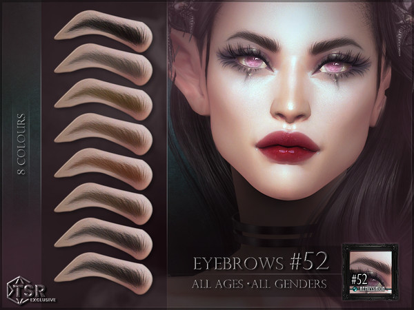 Sims 4 — Eyebrows N52 by RemusSirion — Since TSR removed me from their Artist program on 30th of august 2024, this item