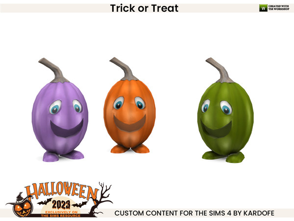Sims 4 — kardofe_Trick or treat_Pumpkin 2 by kardofe — Fun decorations to decorate a children's Halloween party