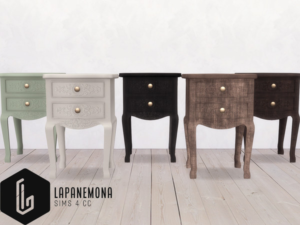 Sims 4 — Gothic nightstand - Very goth set by Lapanemona — Halloween is coming, which is my very favorite holiday. I have