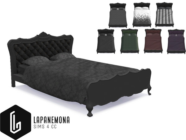 Sims 4 — Victorian style bed - Very goth set by Lapanemona — Halloween is coming, which is my very favorite holiday. I
