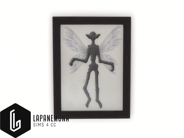 Sims 4 — Mummified pixie wall decoration - Very goth set by Lapanemona — Here is the second part of my Very goth set.