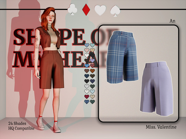 Sims 4 — An Pants by MissValentine142 — Elegant bermuda