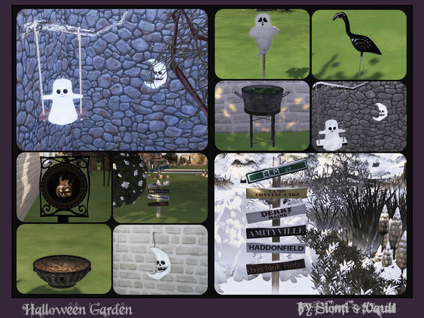 Sims 4 — Halloween Garden - Modern Cauldron by siomisvault — My favourite Month hfndsjkjnc I can make more and more