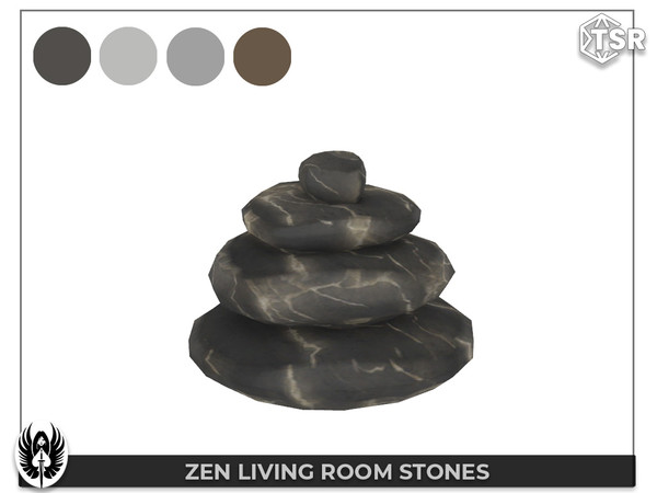 Sims 4 — Zen Living Room Stones by nemesis_im — Sets of furniture from Zen living Room Set This set includes 8 items