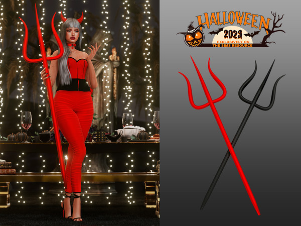Sims 4 — L Evil Trident Accessory by couquett — Ring Category (Finger Right) NOT HAT COMPATIBLE STIMAG ACCESSORRY - 4