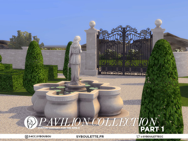 Sims 4 — Pavilion - Wall cast iron ring | Knob by Syboubou — Introducing the Pavilion Set designed to craft a majestic