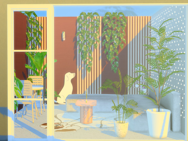 Sims 4 — Terrace by PastelStyle — Hope you like it.