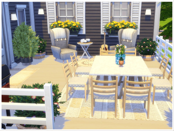 Sims 4 — Cozy 01 by lotsbymanal — A cozy modern patio to enjoy the outdoor.