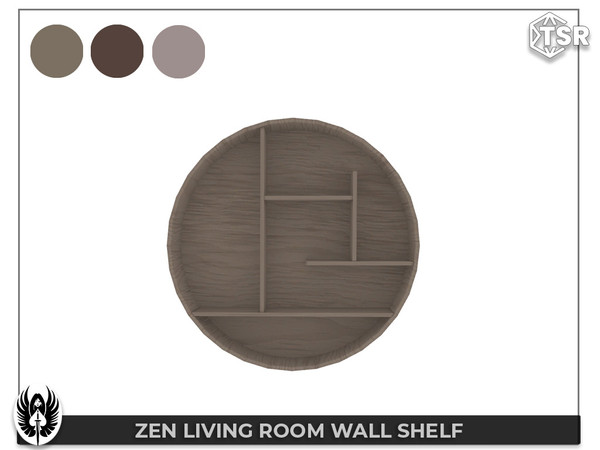 Sims 4 — Nemesis_im - Zen Living Room Wall Shelf by nemesis_im — Sets of furniture from Zen living Room Set This set