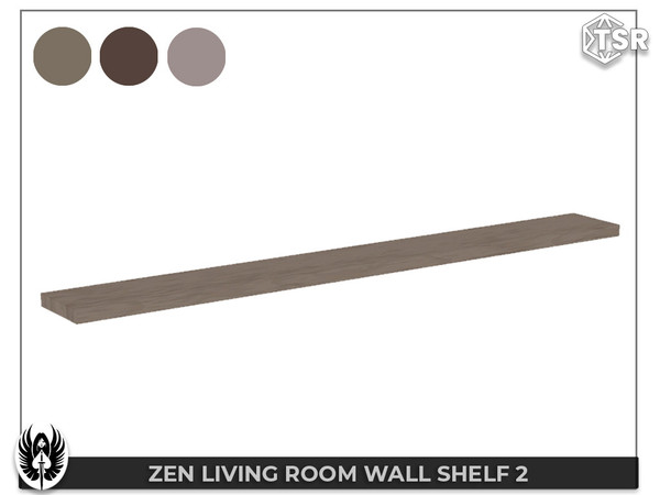 Sims 4 — Nemesis_im - Zen Living Room Wall Shelf 2 by nemesis_im — Sets of furniture from Zen living Room Set This set