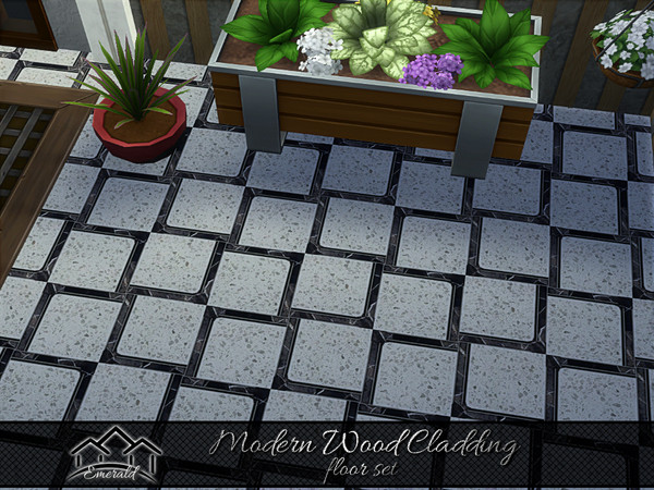 Sims 4 — Modern Wood Cladding floor4 by Emerald — Wood cladding can be used in all climatic conditions.(floor set)