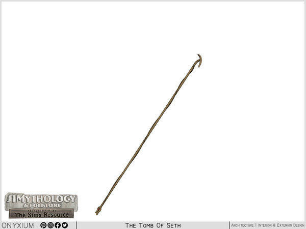 Sims 4 — SIMythology - Sutekh Seth's Staff by Onyxium — Onyxium@TSR Design Workshop Egyptian Collection - Belong To The