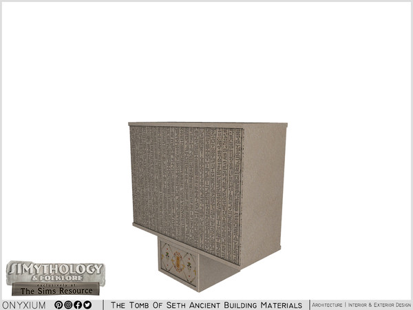 Sims 4 — SIMythology - Sutekh Stone Arch by Onyxium — Onyxium@TSR Design Workshop Egyptian Collection - Belong To The
