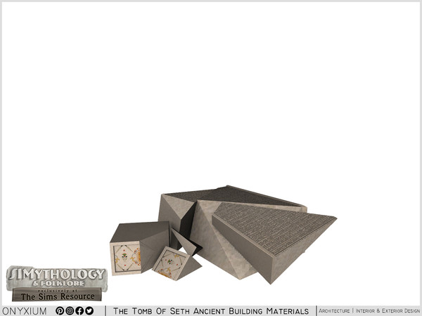 Sims 4 — SIMythology - Sutekh Stone Arch Broken by Onyxium — Onyxium@TSR Design Workshop Egyptian Collection - Belong To