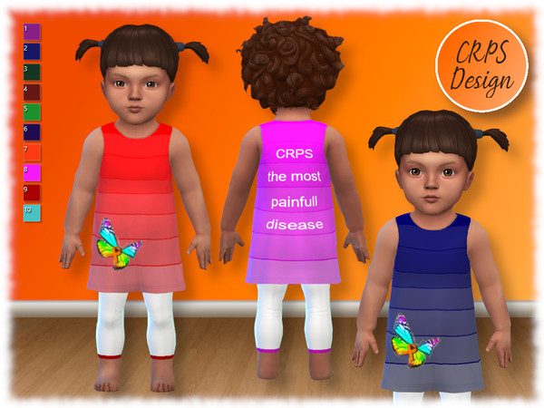 Sims 4 — CRPS Tunic butterfly.package by Stephanie_Mey1991 — Set of tunics with tights in three Designs and 10 colors