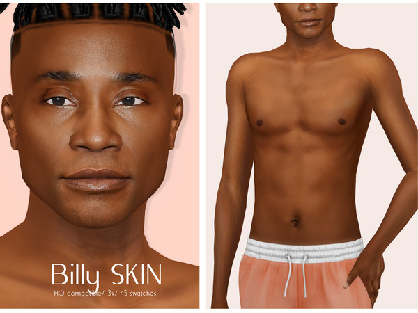 Sims 4 — [Patreon] Billy Skin by thisisthem — HQ Compatible ; 3V 45 swatches ; Skin Details Category ; Teen+ ; Custom