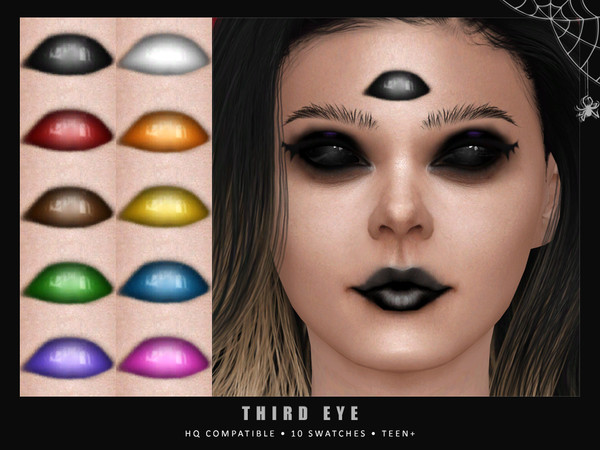 Sims 4 — Third Eye by Creptella — - 10 colors