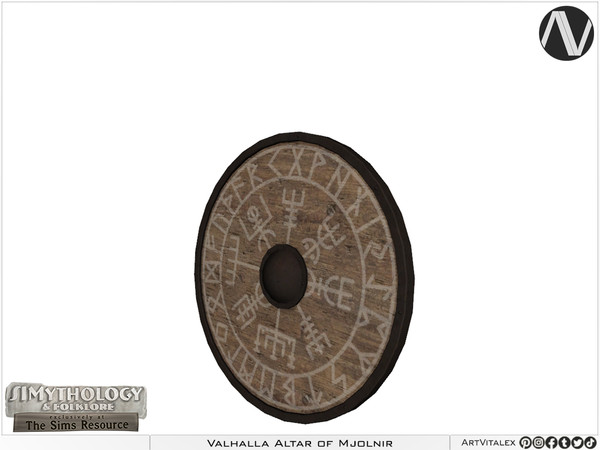 Sims 4 — SIMythology | Valhalla Shield by ArtVitalex — Mythological Collection - Belong to 2023 All Rights Reserved.