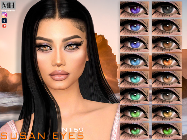 Sims 4 — Susan Eyes N169 (Patreon) by MagicHand — Cute eyes for males and females in 16 shades - HQ Compatible.