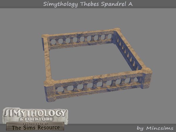 Sims 4 — Simythology Thebes Spandrel A by Mincsims — A part of Simythology Collaboration. -2 Columns