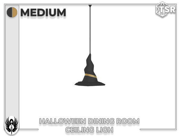 Sims 4 — Nemesis_im - Halloween Dining Room Ceiling Lamp (Medium) by nemesis_im — Sets of furniture from Halloween Dining