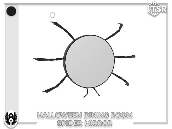 Sims 4 — Nemesis_im - Halloween Dining Room Spider Wall Mirror by nemesis_im — Sets of furniture from Halloween Dining