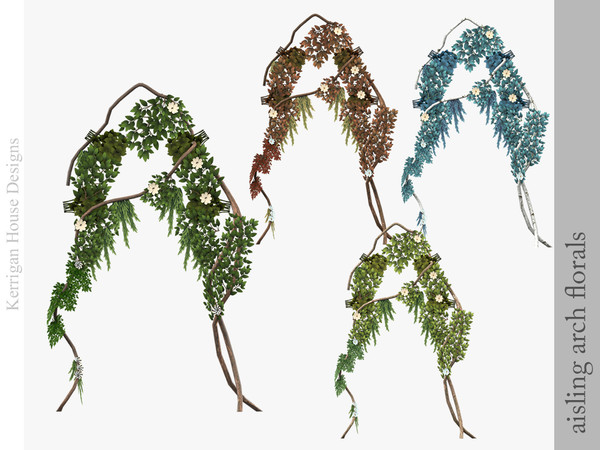 Sims 4 — Aisling Florals for Wedding Arch by kerriganhouse — A Celtic themed wedding set.