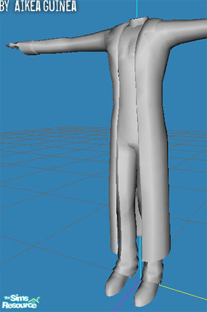 Sims 2 — New Trench Coat  for Males (AG04) -MESH by aikea_guinea — Mesh for new trench coat for males (AG04). Base game