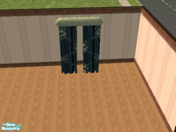 Sims 2 — Comfy Bedroom - Striped Floral - drapes by ead425 — 